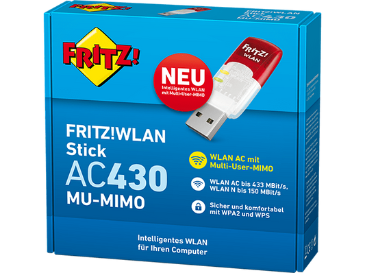 NEU/OVP: AVM FRITZ!WLAN Stick AC 430 MU-MIMO